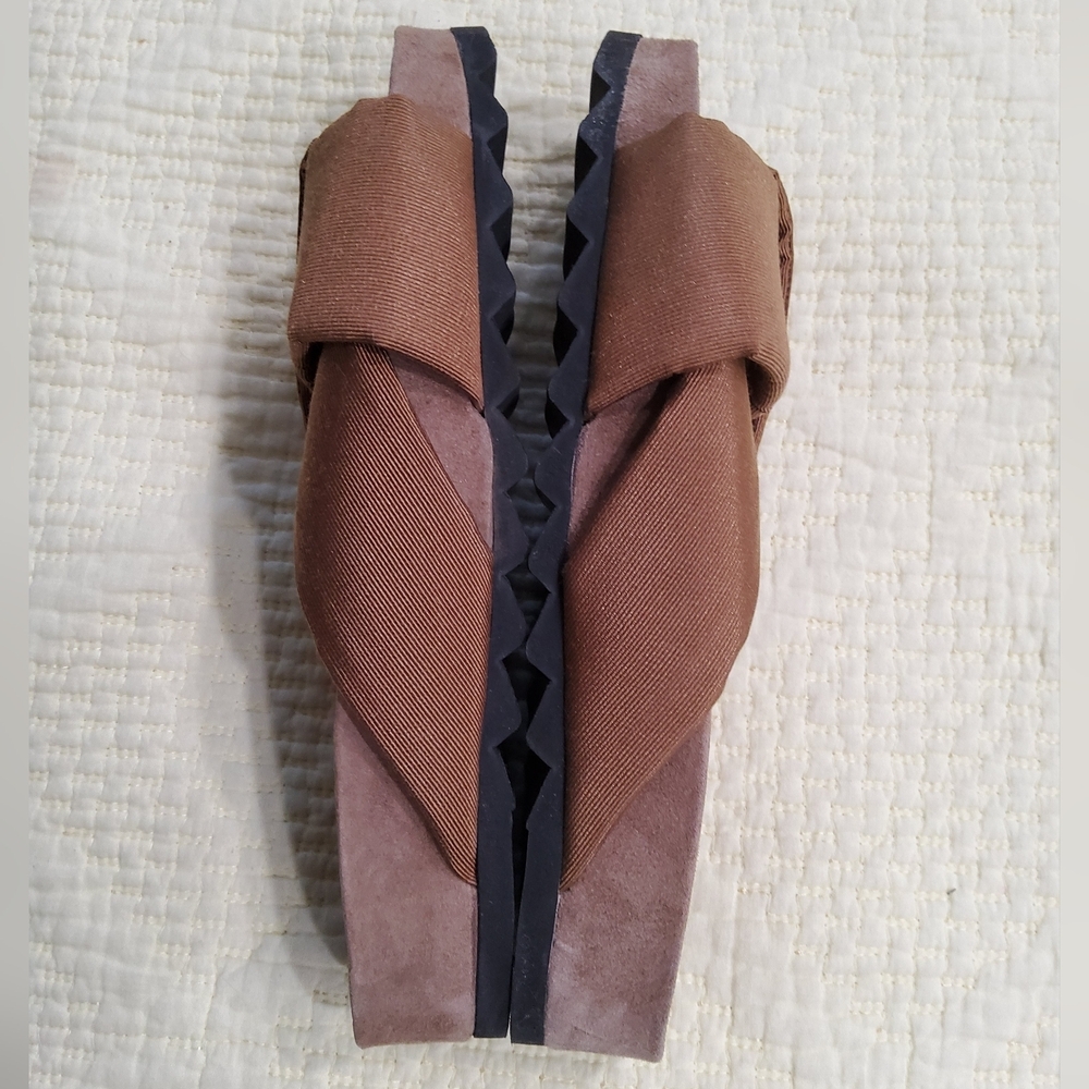 Theory Folder Slide In Faille Sandals Size 37/6,5 - Picture 7 of 10